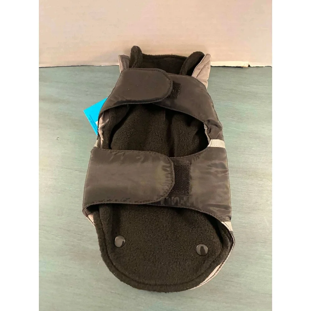 Woof Wear 3 in 1 Jacket Pet XS Black New Reflective Fleece Lined Vest